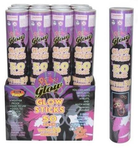 Glow Sticks - Mega Value Jumbo Party Glow Sticks Pk50