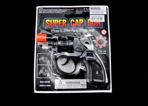Cap Gun - 8 Shot (Black)