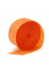Crepe  Streamers - Orange
