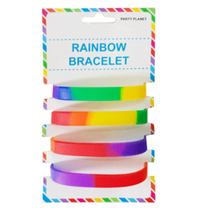 Bracelet - Rainbow Party Bracelet Pack Of 4 ( Mardi Gras )