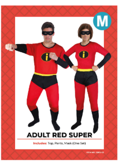 Costume - Red Super Adult M/L