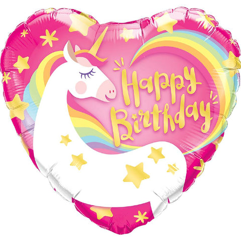 Foil Balloon 18" - Magical Unicorn Birthday