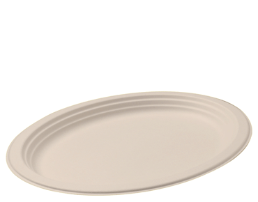Plates Oval Large - 10" Rnd Enviroboard Pk 50