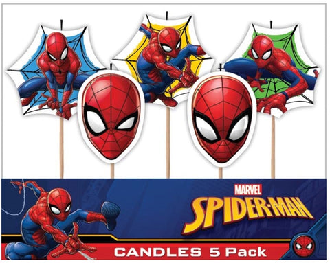Cake Candle - Spider-Man Picks Birthday Candles 5pieces