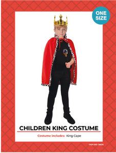 Costume - King Boy Cape (Child)