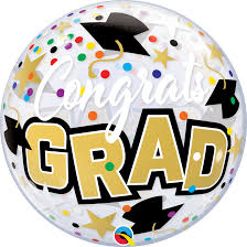 Bubble 22" - Congratulations Grad Stars & Dots