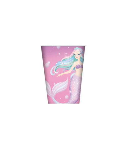 Cups - Mermaid 8pk Paper