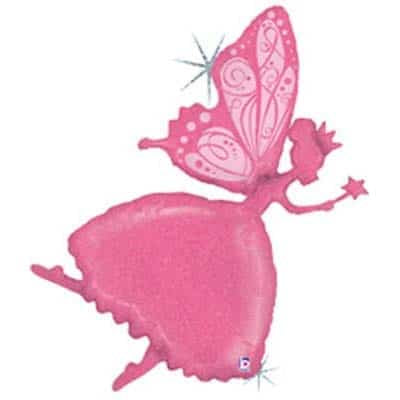 Foil Balloon Supershape - Fairy Princess Silhouette Shape