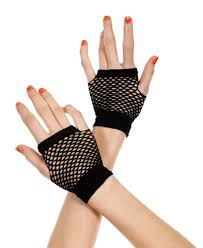 Fishnet Gloves - Short Black