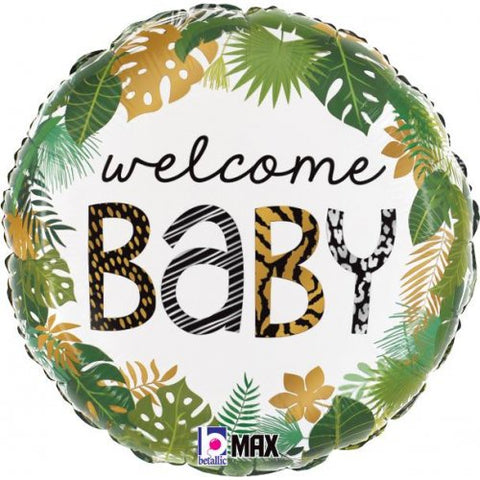 Foil Balloon 18'''- Jungle Welcome Baby