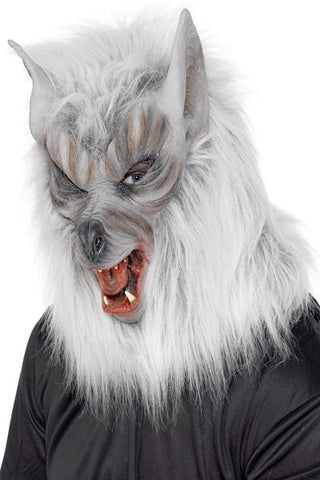 Wolf Mask - Smiffys Wolf Mask Overhead With Fur