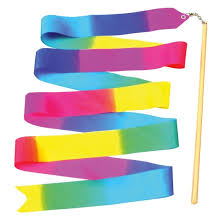 Gymnastics Ribbon-Rainbow