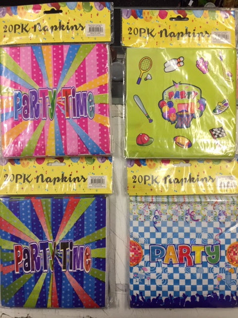Printed Napkins - Party Time