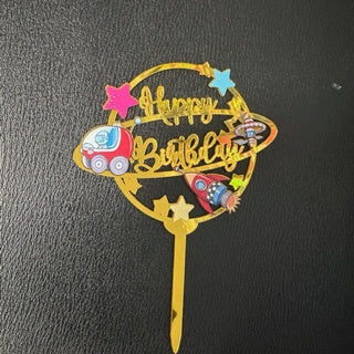 Cake Topper - Happy Birthday Universal Acrylic