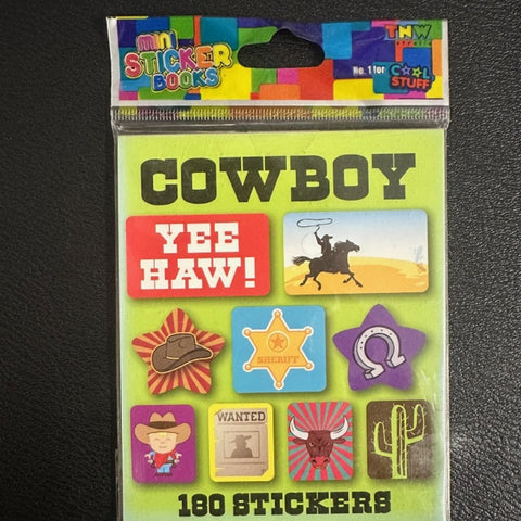 Mini Sticker Books - Cowboy 180 Stickers