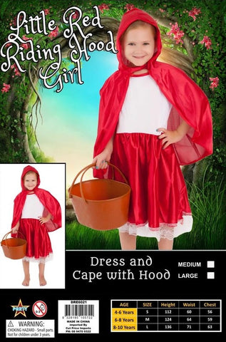 Costume - Little Red Riding Hood Girl (L size) (Child)