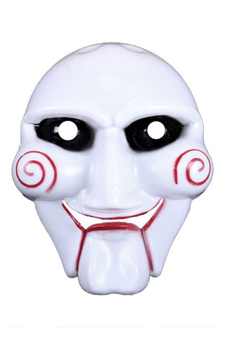 Mask - White Mask Red Swirl