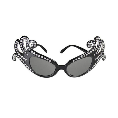 Party Glasses - Edna Black Glasses