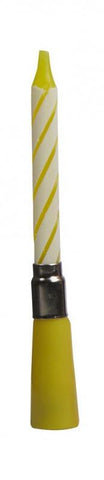 PP Musical candle with holder 1pk