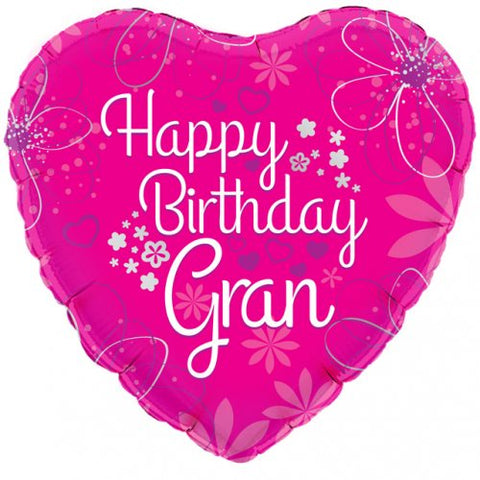 Foil Balloon 18" - Happy Birthday Gran