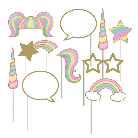 Photo Props - Unicorn Sparkle Party Supplies Photo Booth