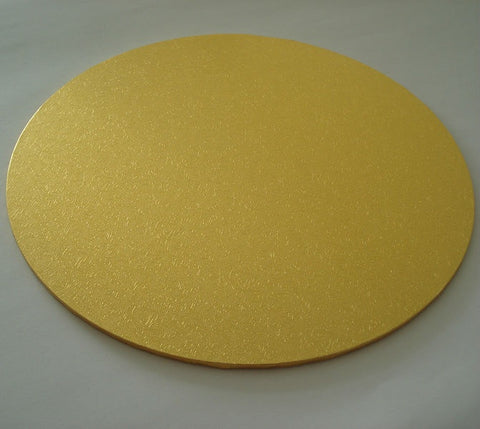 Cake Boards - Round Gold 10"/25 cm