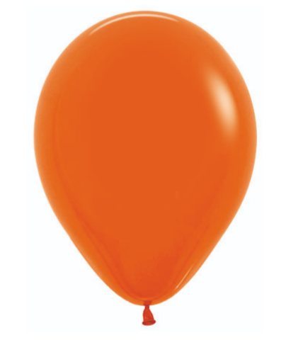 Latex Balloon 12" - Matte Orange Pk18