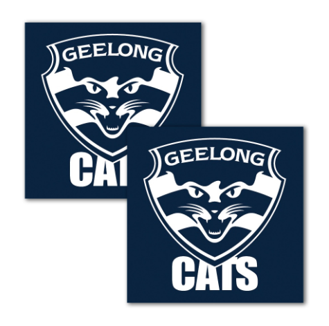 Printed Lunch Napkins - AFL Geelong Cats Pk16