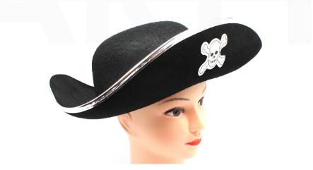 Hat -  Pirate Hat (Adult)