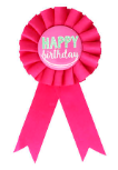 Birthday Badges - Happy Birthday / Birthday Girl (Pink)