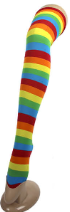 Over The Knee Stockings - Rainbow Stripes