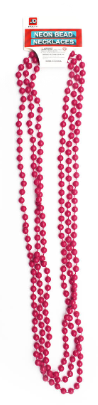 Necklaces - Neon Beaded Necklace 3Pcs (Red)
