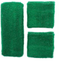 Headband & Wristband Set - Emerald Green