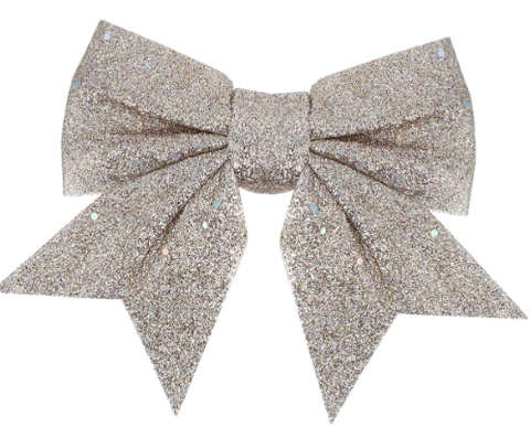 Christmas Bow - Champagne Glitter Bow