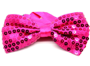 Bow Tie - Sequin Small Pink