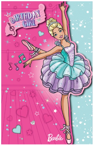 Birthday Card -Barbie Ballerina
