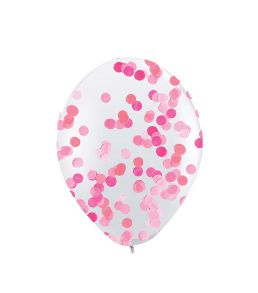 11" / 28cm Confetti Latex Balloon (Uninflated)