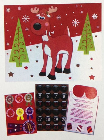 Party Game - Pin The Nose On The Reindeer