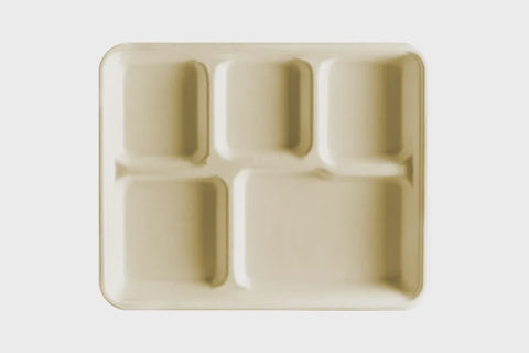 Plates - Wheat Straw 5 Compartment Plate