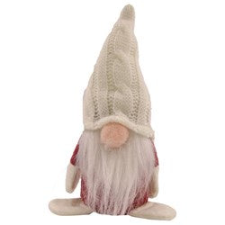 Christmas Gnome - With White Knit Hat 18cm
