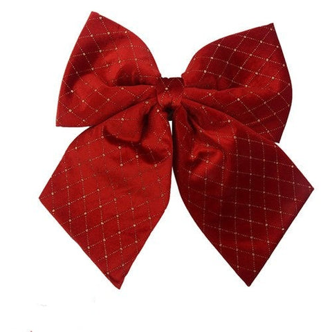 Chirstmas Bow - Red Velour Bow 35x40CM