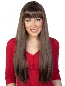 Wig - Jessica Long with Fringe (Brown)