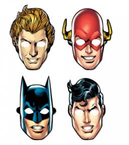 Paper Mask - Justice League Heroes Unite Paper Masks (8Pcs)