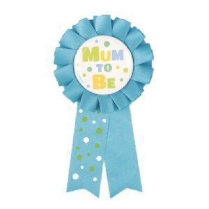 Badges - Mum To Be Award Ribbon (Blue)