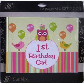 Guest Book - 1st Birthday Girl
