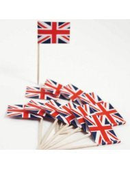 Toothpicks - Cocktail Flag Great Britain Pk20