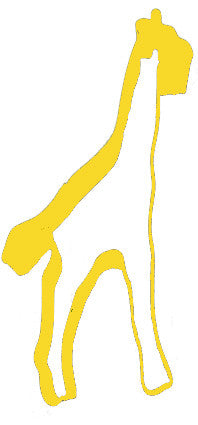 Cookie Cutter - Giraffe Yellow 5"