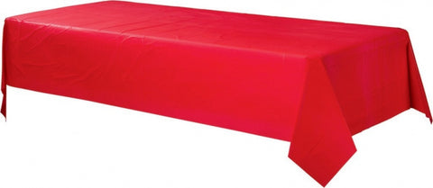 Rectangular Tablecover - Apple Red Plastic