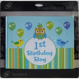 Guest Book - 1st Birthday Boy