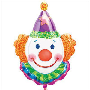 Foil Balloon Supershape - Clown Face